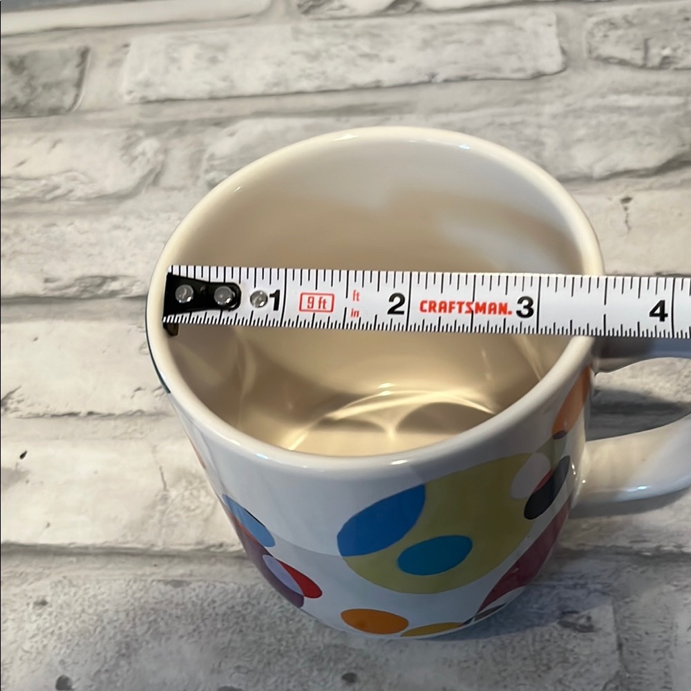 Artlifting susan demdaco circles of life 14 oz Colorful Polka Dot coffee Mug - Picture 7 of 7